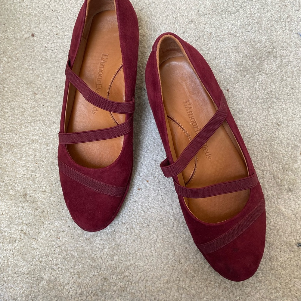 Burgundy Suede size 8  PRICE DROP!!
